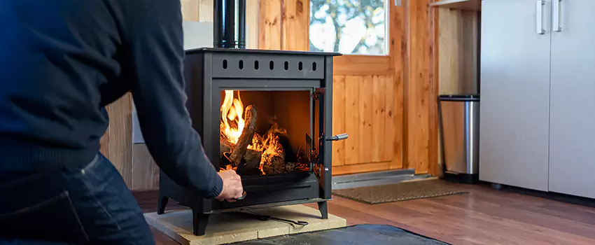 Open Hearth Wood Fireplace Installation in McHenry, IL