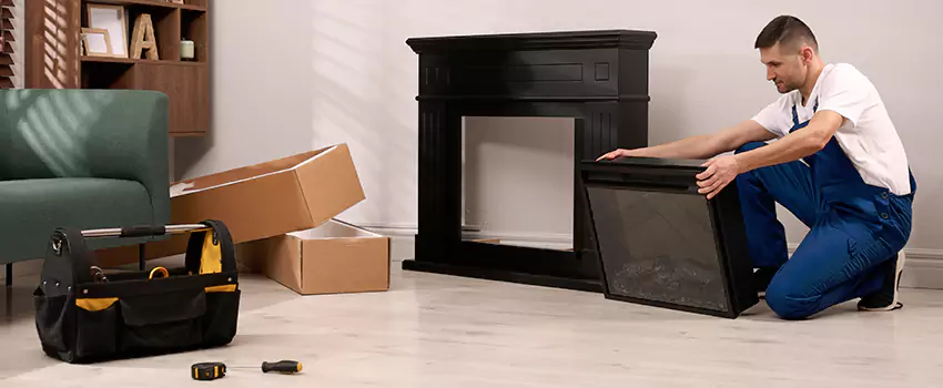 Old Rusted Metal Fireplace Repair And Replacement in McHenry, IL